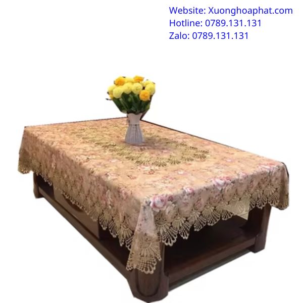 khăn trải bàn phòng khách