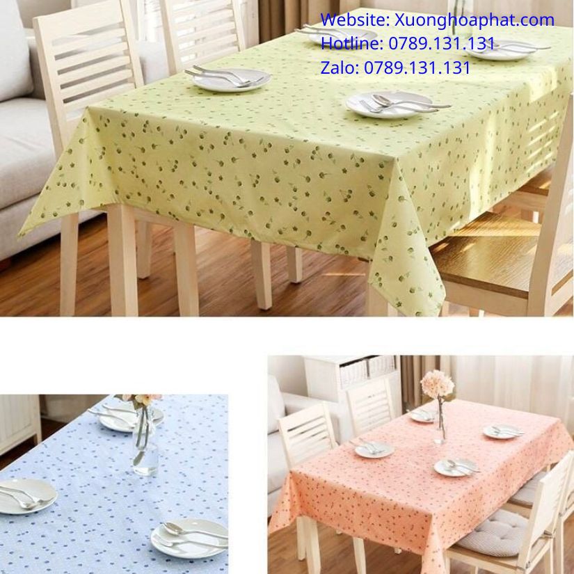 Khăn Trải Bàn Pvc: Chọn Đúng Độ Dày, Dễ Lau Và Lên Form 4 khăn trải bàn pvc