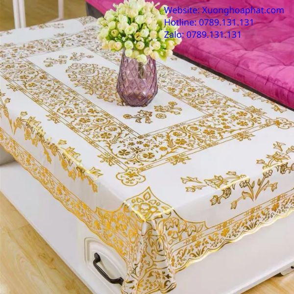 khăn trải bàn thờ gia tiên