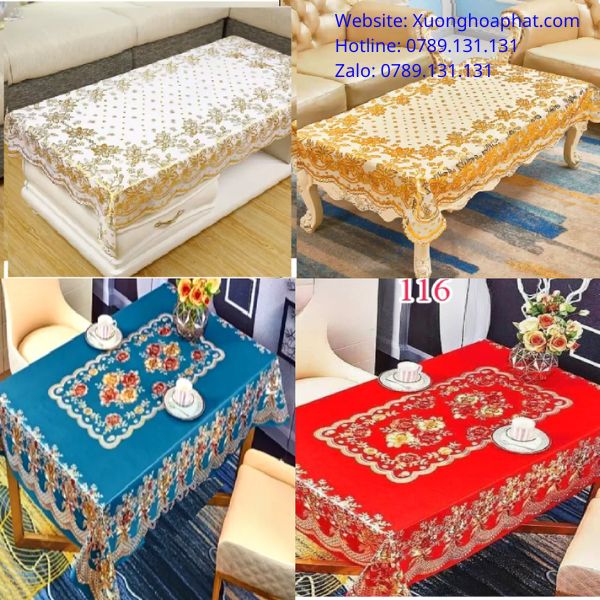 khăn trải bàn thờ gia tiên