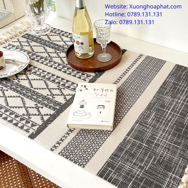 khăn trải bàn vải canvas
