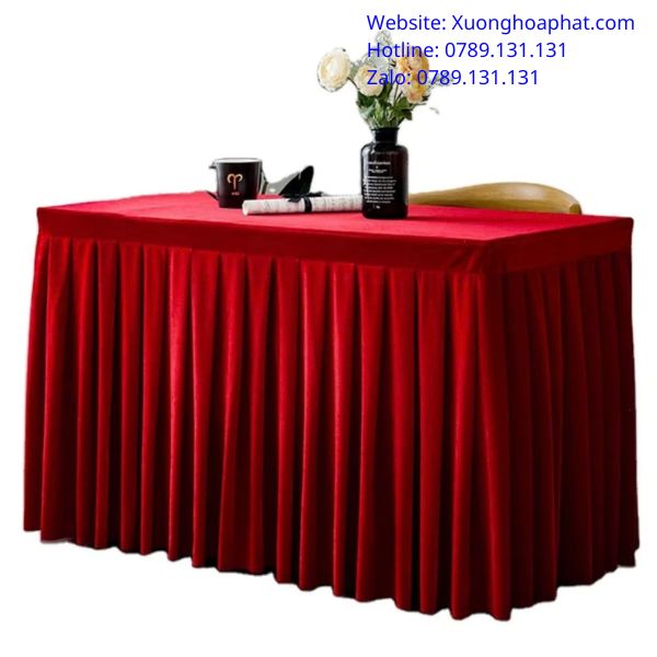 Khăn trải bàn xếp ly