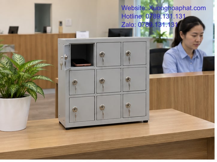 Kích Thước Tủ Đựng Điện Thoại: Đo Ngăn, Thân Và Khoảng Mở 2 Kích thước tủ đựng điện thoại đối chiếu với máy có ốp trong ngăn mở