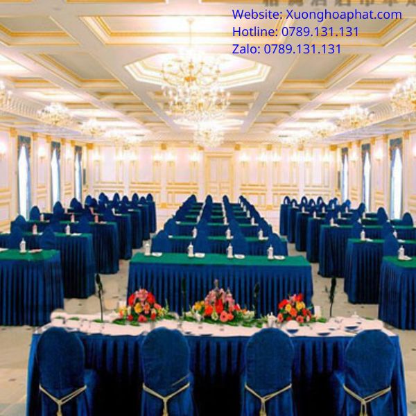 mẫu khăn trải bàn hội nghị đẹp