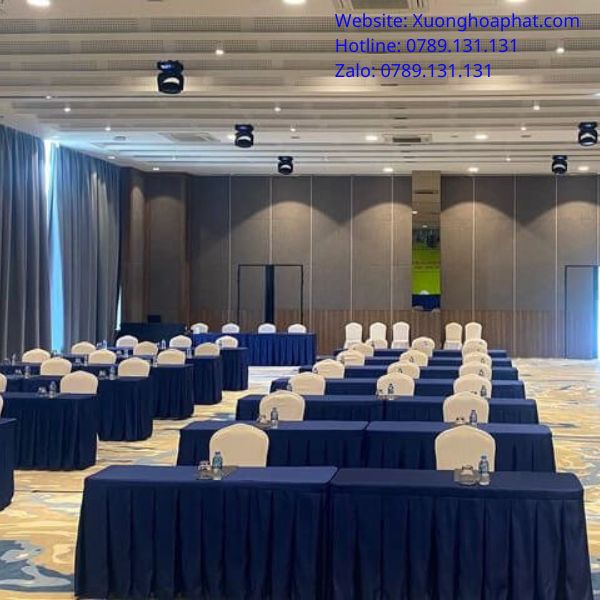 mẫu khăn trải bàn hội nghị đẹp