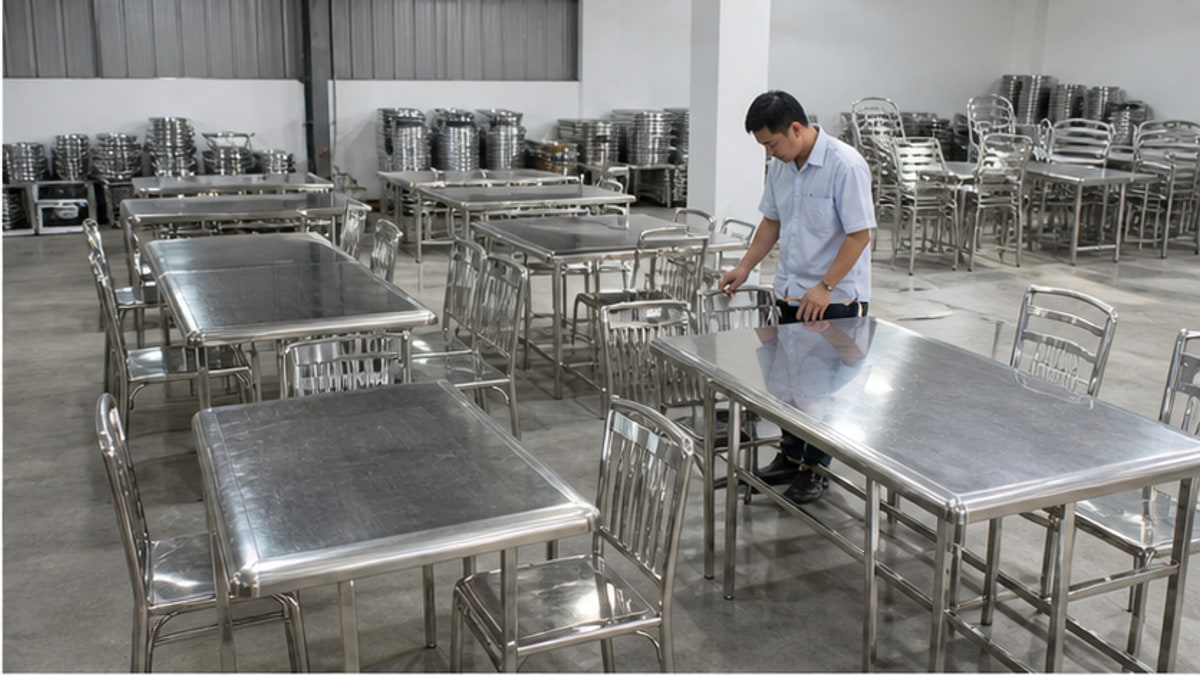 So sánh nguồn mua bàn ghế inox cũ ở đâu