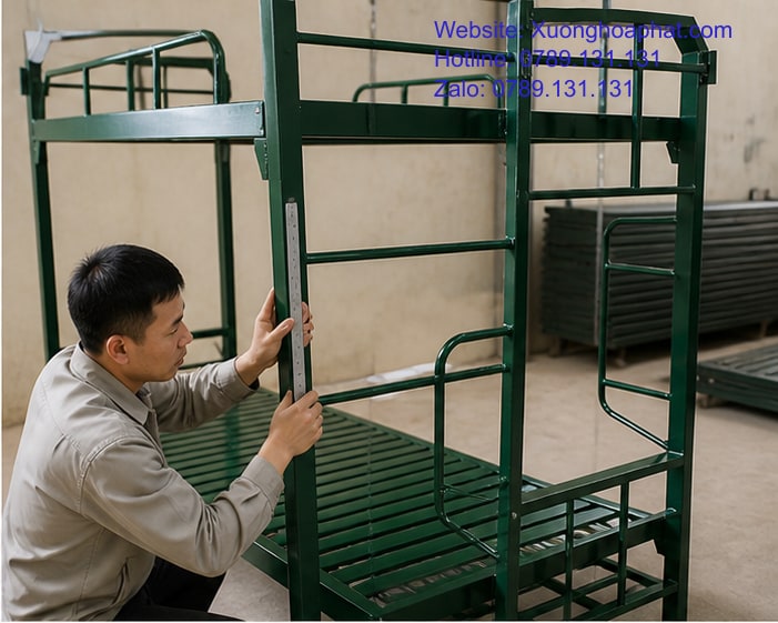 Cách Chọn Nơi Mua Giường Sắt Quân Đội Tại Hà Nội 3 Kiểm tra mẫu giường sắt quân đội bằng điểm kiểm tra quan sát được