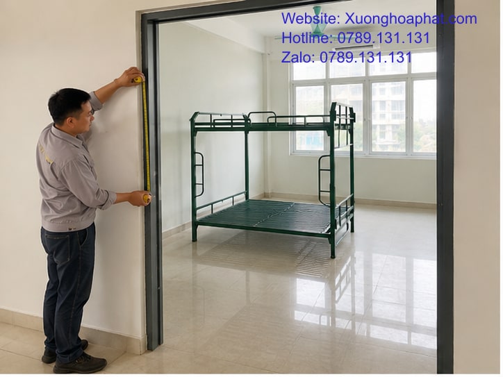 Cách Chọn Nơi Mua Giường Sắt Quân Đội Tại TPHCM 2 Kiểm tra lối đi khi mua giường sắt quân đội tại TPHCM