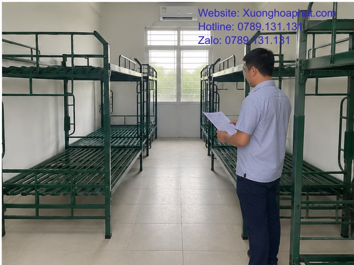 Cách Chọn Nơi Mua Giường Sắt Quân Đội Tại TPHCM 5 Nghiệm thu giường sắt quân đội tại phòng lưu trú TPHCM
