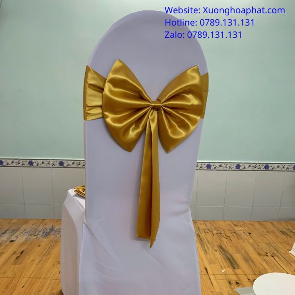 nơ ghế đám cưới