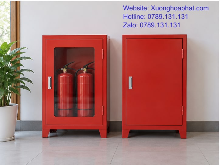 Quy Định Lắp Đặt Tủ PCCC: Hồ Sơ Và Vị Trí Cần Rà Soát 4 So sánh tủ PCCC cánh trong và cánh sắt kín