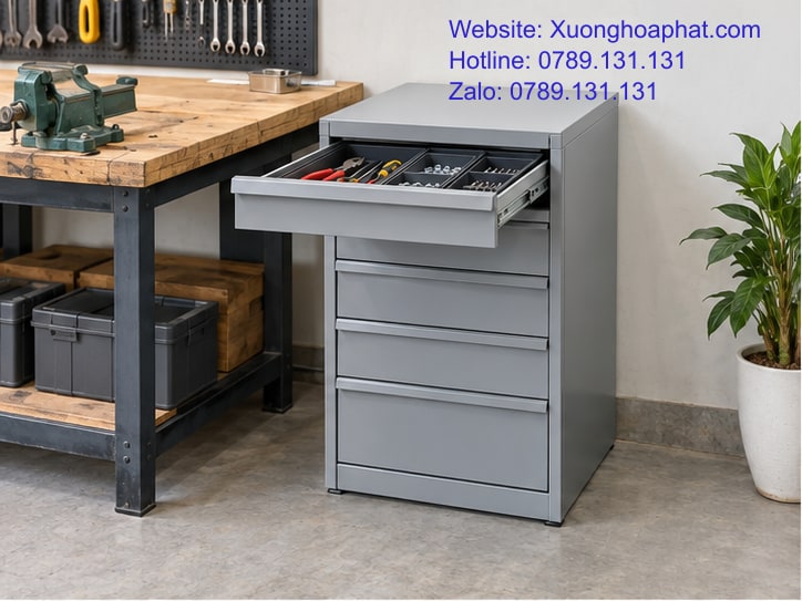 Sắp Xếp Đồ Trong Tủ Ngăn Kéo Để Lấy Dễ, Trả Đúng Chỗ 2 Sắp xếp đồ trong tủ ngăn kéo bằng khay chia dụng cụ.