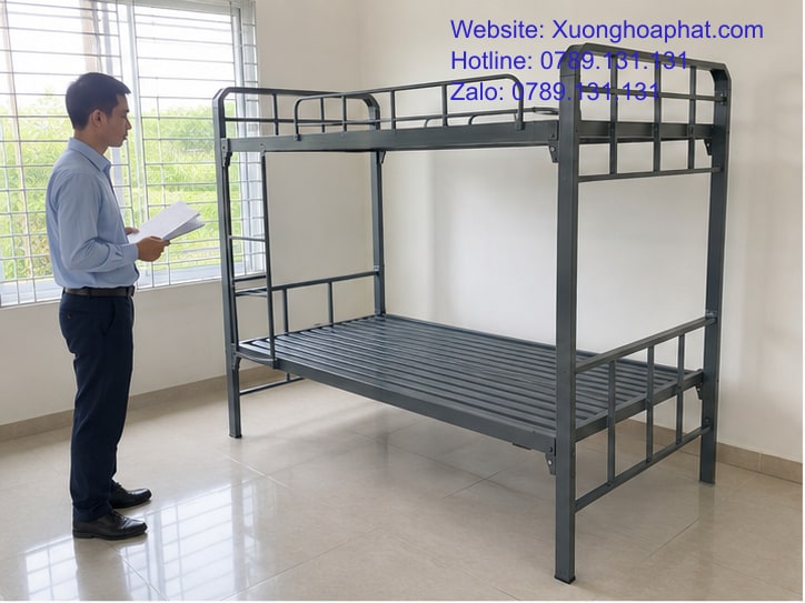 Tải Trọng Giường Sắt Quân Đội Phụ Thuộc Vào Yếu Tố Nào? 2 Kiểm tra cấu hình tải trọng giường sắt quân đội trong phòng mẫu