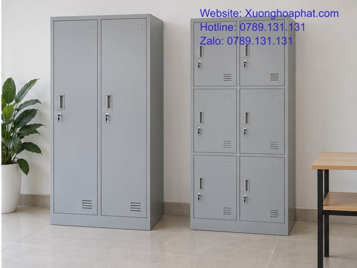 Tiêu Chí Chọn Tủ Sắt Học Sinh: Ưu Tiên Gì Khi Duyệt Mẫu? 5 Hai mẫu tủ sắt học sinh được đặt cạnh nhau để đối chiếu
