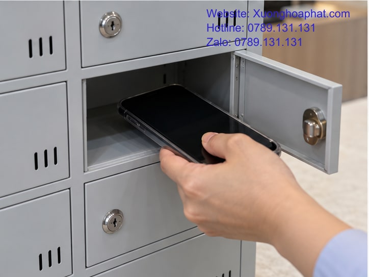 Thử đặt điện thoại có ốp vào ngăn tủ và kiểm khoảng đóng cửa