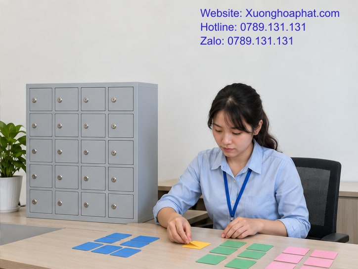 Tủ Đựng Điện Thoại Bao Nhiêu Ô? Tính Theo Lượt Gửi 3 Phân nhóm nhu cầu trước khi tính tủ đựng điện thoại bao nhiêu ô