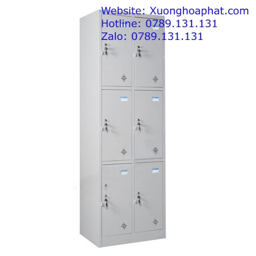 Tủ sắt đựng đồ nhân viên Hòa Phát 6 ngăn TL6N2K