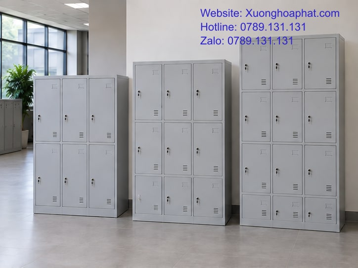 Tủ Locker 6 Ngăn 9 Ngăn 12 Ngăn: So Theo Nhu Cầu Cất Đồ 2 Tủ locker 6 ngăn 9 ngăn 12 ngăn đặt cạnh nhau.