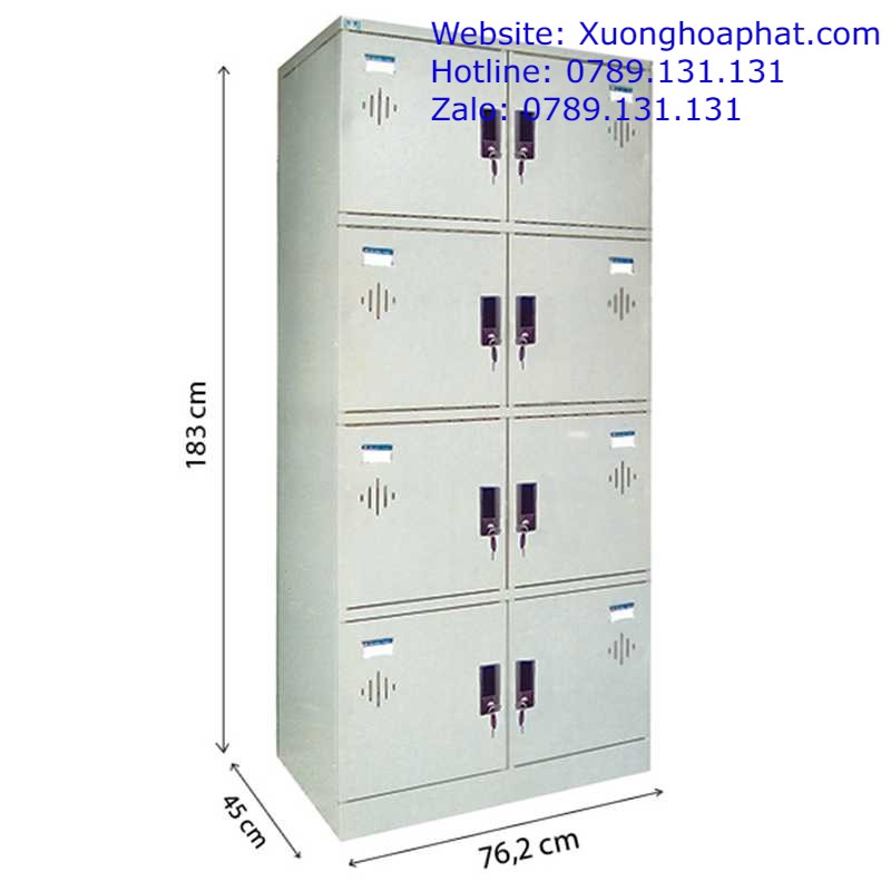 Tủ Locker 8 ngăn Hòa Phát TL8N2K bằng sắt