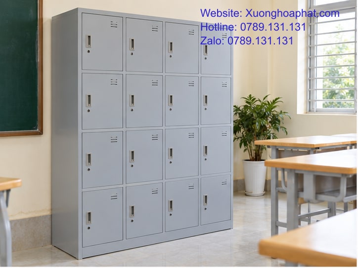 Tủ Sắt Học Sinh Chống Gỉ Bền Bao Lâu? Xét Điều Kiện Dùng 2 Tủ sắt học sinh đặt trong phòng học khô thoáng