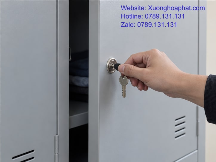 Tủ Sắt Ký Túc Xá Mấy Ngăn Cho Phòng Ở Của Sinh Viên? 5 Kiểm tra khóa chìa trên ngăn tủ sắt ký túc xá