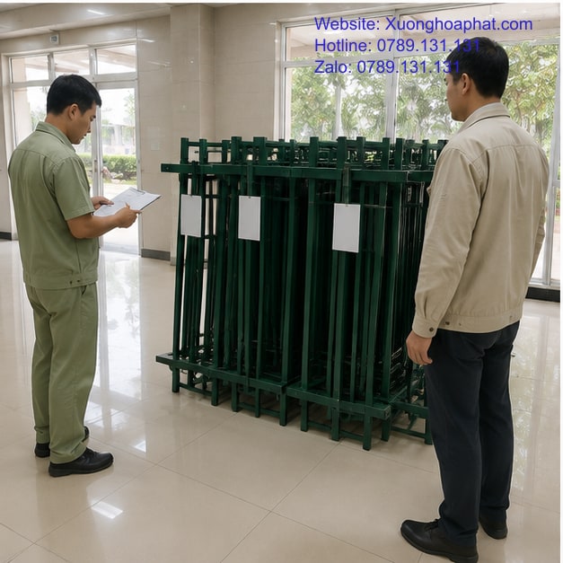 Kiểm nhận kiện khi vận chuyển giường sắt quân đội toàn quốc