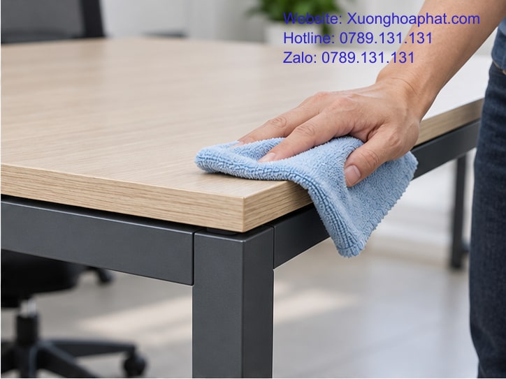 Vệ Sinh Bảo Dưỡng Bàn Sắt Theo Từng Bề Mặt Và Dấu Hiệu 3 Thao tác vệ sinh bảo dưỡng bàn sắt bằng khăn mềm.